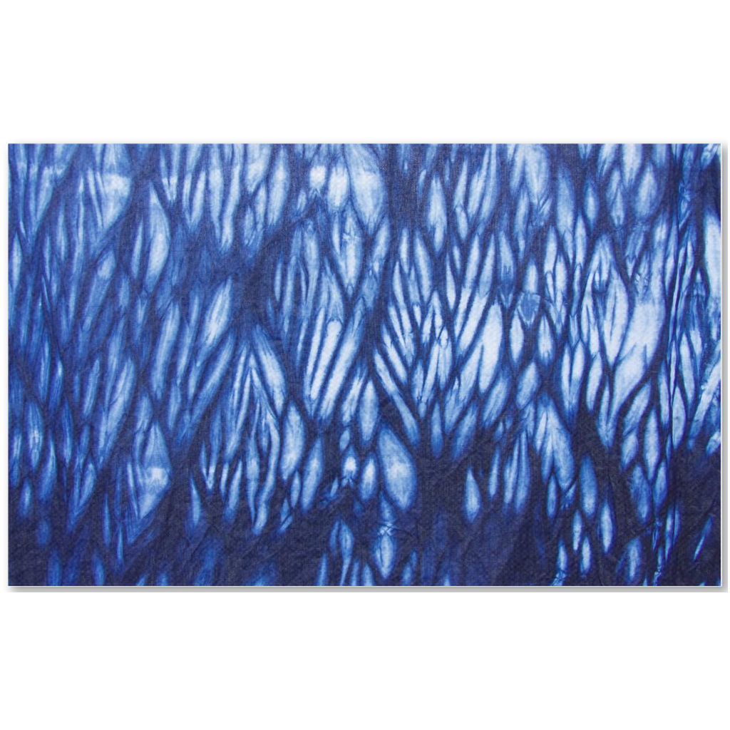 Indigo Shibori 1 (29x18) - Fabric - Basic Combed Cotton
